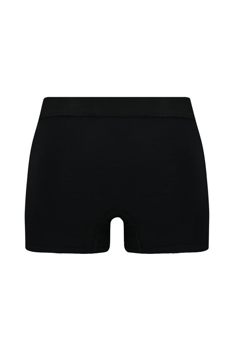 Black 3-Pack Cotton Lycra Comfortable Flexible Boxer Set