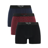 Colorful 3-Pack Cotton Boxer Shorts Set