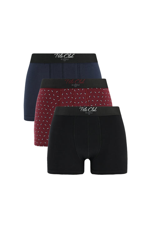 Colorful 3-Pack Cotton Boxer Shorts Set