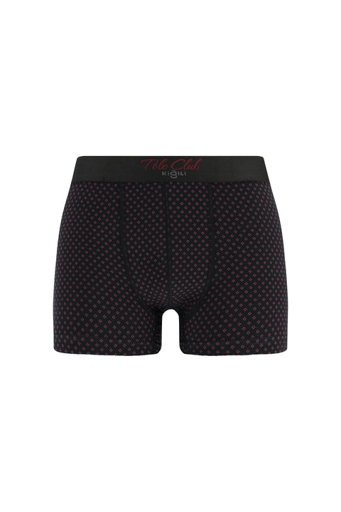 Siyah Premium 5'li Pamuklu Likralı Rahat Esnek Boxer Seti (Damat Bohçası - Çeyiz Seti)