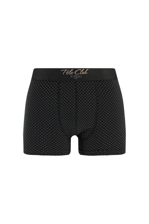 Siyah Premium 5'li Pamuklu Likralı Rahat Esnek Boxer Seti (Damat Bohçası - Çeyiz Seti)