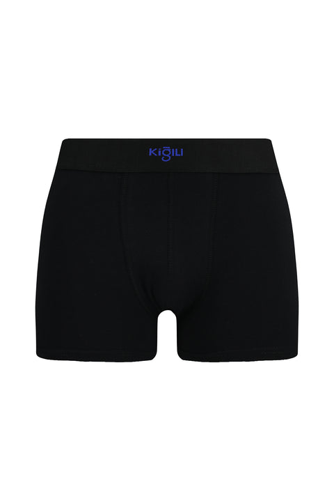 Siyah Premium 5'li Pamuklu Likralı Rahat Esnek Boxer Seti (Damat Bohçası - Çeyiz Seti)