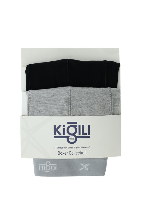 Light Gray 2-Pack Supreme Cotton Boxer Set