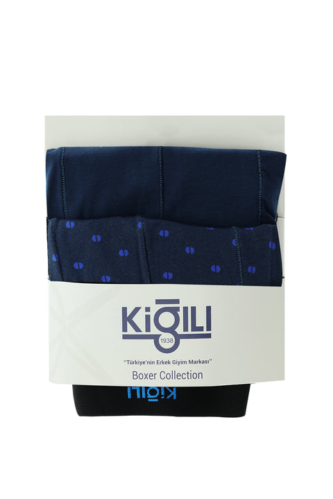 Indigo 2-Pack Patterned Cotton Boxer Set