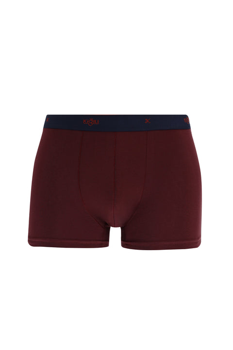 Dark Navy Blue 2-Piece Patterned Boxer Set