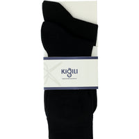 Black 2-Pack Cotton Patterned Socks