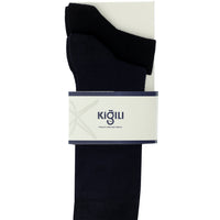 Navy Blue 2-Pack Cotton Patterned Socks
