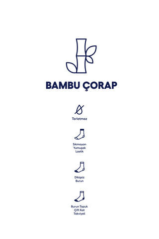  Siyah 2'li Bambu Kar???ml? Likral? Esnek Düz Çorap Seti