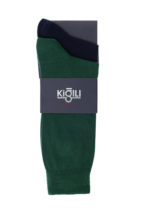 Dark Green 2-Pack Cotton Socks