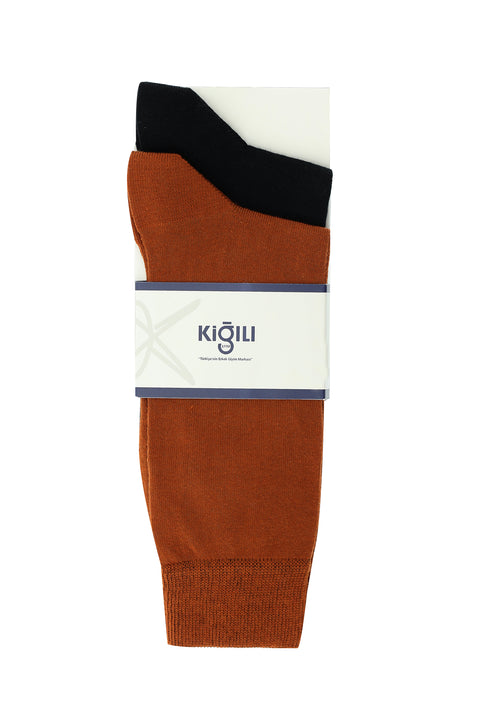 Light Black 2-Pack Plain Cotton Socks Set