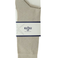 Medium Beige 2-Pack Plain Cotton Socks Set
