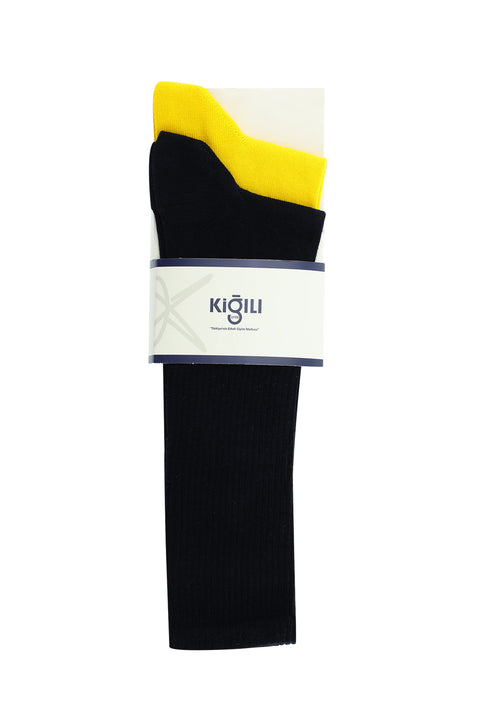 Light Yellow 2-Pack Long Tennis Socks Set