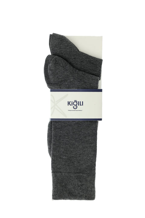Light Smoke Melange 2-Pack Plain Socks