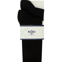 Medium Brown 2-Pack Plain Cotton Socks Set