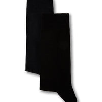 Navy Blue 2-Pack Cotton Lycra Stretch Plain Sock Set