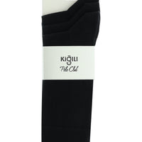 Black 3-Pack Cotton Lycra Stretch Seamless Sock Set