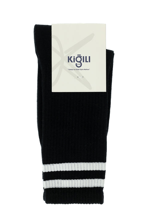Light Black 2-Pack Cotton Men's Tennis Socks Set