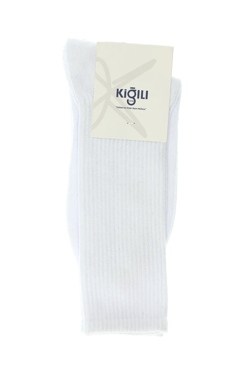 White 2-Pack Cotton Men's Tennis Socks Set