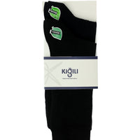 Black 2-Pack Bamboo Blend Patterned Sock Set