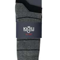 Black 2-Pack Patterned Cotton Socks Set
