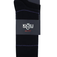 Light Navy Blue 2-Pack Patterned Cotton Socks Set