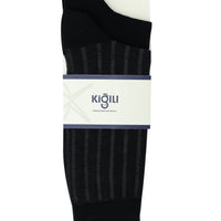 Black 2-Pack Patterned Cotton Socks Set
