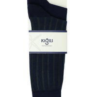 Light Navy Blue 2-Pack Patterned Cotton Socks Set