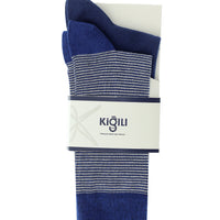Indigo 2-Pack Cotton Striped Socks