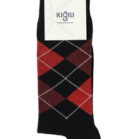 Light Black Single Pattern Cotton Socks