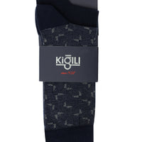 Light Navy Blue 2-Pack Patterned Cotton Socks Set
