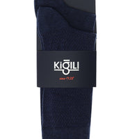 Indigo Melange 2-Pack Patterned Cotton Socks Set