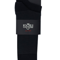 Dark Navy Blue 2-Pack Patterned Cotton Socks Set