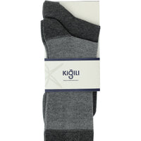 Light Smoke Melange 2-Pack Patterned Socks