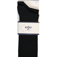 Light Black 2-Pack Cotton Lycra Stretch Patterned Sock Set