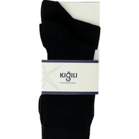 Black 2-Pack Cotton Patterned Socks