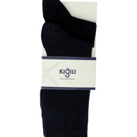 Navy Blue 2-Pack Cotton Patterned Socks