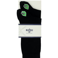 Black 2-Pack Bamboo Blend Patterned Sock Set