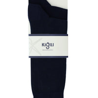 Light Navy Blue 2-Pack Patterned Cotton Socks Set