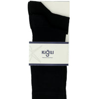 Black 2-Pack Cotton Patterned Socks