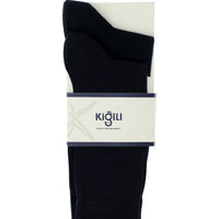 Navy Blue 2-Pack Cotton Patterned Socks