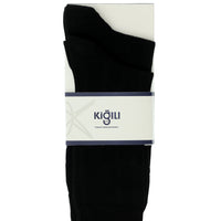 Black 2-Pack Cotton Patterned Sock Set