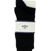 Black 2-Pack Cotton Patterned Socks