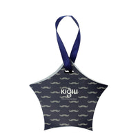 Navy Blue Single Mustache Pattern Cotton Seamless Socks