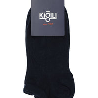 Medium Navy Blue 2-Pack Cotton Patterned Sports Socks Set