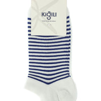 White 2-Pack Cotton Striped Sports Socks Set