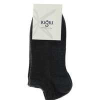 Medium Anthracite Melange 2-Piece Booties Socks