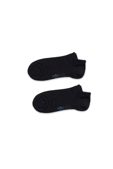 Dark Navy Blue 2-Pack Cotton Sports Socks Set