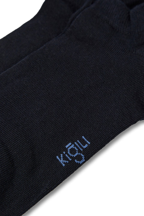 Dark Navy Blue 2-Pack Cotton Sports Socks Set