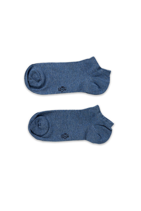 Blue 2-Pack Cotton Sports Socks Set