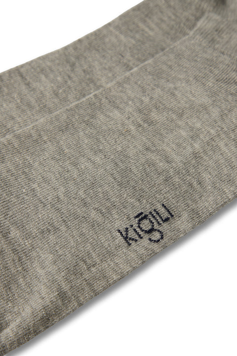 Medium Grey Melange 2-Pack Plain Cotton Sports Socks Set